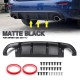 Rear Bumper Lip Diffuser Protection Spoiler ABS Fit For Infiniti Q50 2014-17 All Trims Rear Bumper Lip Diffuser Protection Spoiler ABS Fit For Infiniti Q50 2014-17 All Trims