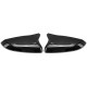 Rear View Mirror Cap Cover Replacement Carbon Fiber Look For Honda Civic 2016-2020