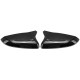 Rear View Mirror Cap Cover Replacement Carbon Fiber Look For Honda Civic 2016-2020