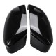 Right/Left Gloss Black Car Door Wing Mirror Cover Cap For Ford Focus MK3 2012-2018