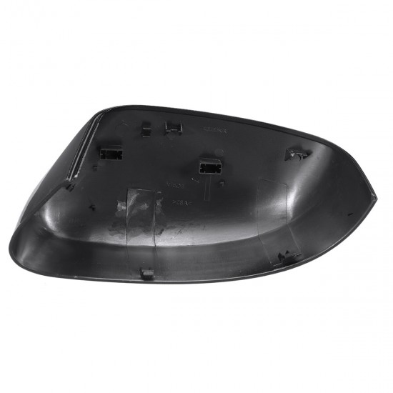 Right/Left Gloss Black Car Door Wing Mirror Cover Cap For Ford Focus MK3 2012-2018