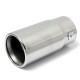 Round Universal Fits Car Stainless Steel Exhaust Tailpipe Tip Muffler Chrome Round Universal Fits Car Stainless Steel Exhaust Tailpipe Tip Muffler Chrome