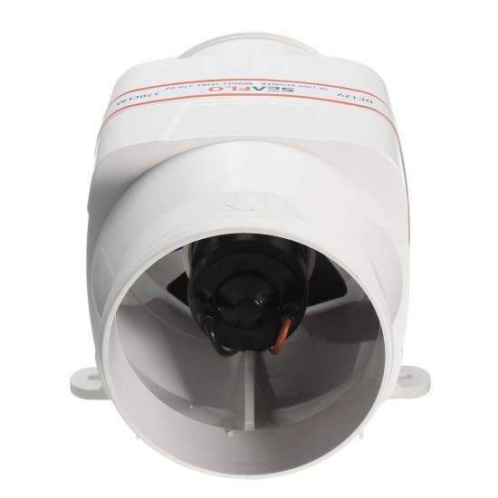 4 Inch 270CFM In Line Air Blower Ventilation Fan Ventilator for DC 12V Marine Boat Bilge Kitchen