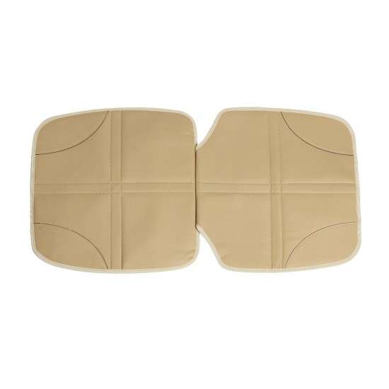 Single Short Beige 45cm Leather with Pocket Baby Mat Non-slip Wear-resistant Car Seat Cushion