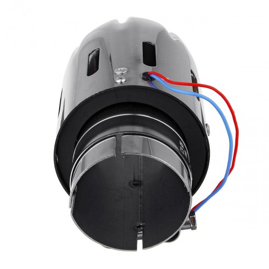 Stainless Exhaust Muffler Tip 63mm IN 89mm OUT With Blue Red LED Light Clamp-on Stainless Exhaust Muffler Tip 63mm IN 89mm OUT With Blue Red LED Light Clamp-on
