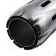 Stainless Exhaust Muffler Tip 63mm IN 89mm OUT With Blue Red LED Light Clamp-on Stainless Exhaust Muffler Tip 63mm IN 89mm OUT With Blue Red LED Light Clamp-on