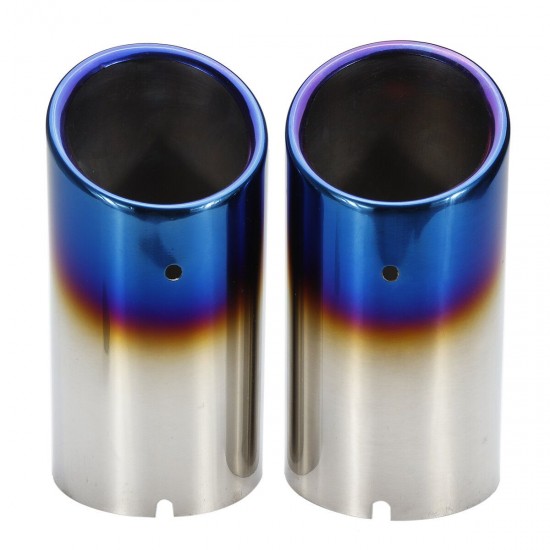 Stainless Steel Car Exhaust Muffler Tail Pipe Tip Pair For Audi Q5 A1 A3 A5 A4 B8