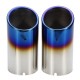 Stainless Steel Car Exhaust Muffler Tail Pipe Tip Pair For Audi Q5 A1 A3 A5 A4 B8 Stainless Steel Car Exhaust Muffler Tail Pipe Tip Pair For Audi Q5 A1 A3 A5 A4 B8