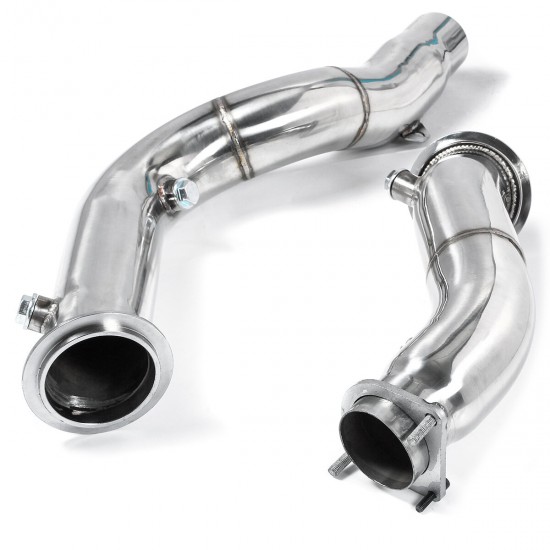 Stainless Steel Car Modified Exhaust Pipe For BMW F80 M3 / F82 F83 M4 / F87 M2 Competition S55 Engine Models