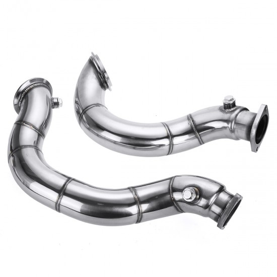 Stainless Steel Exhaust Pipe Muffler Decat Downpipe for BMW N54 E90 E91 E92 E93 E82 135i 335i Twin 2007 2008 2009 2010 Stainless Steel Exhaust Pipe Muffler Decat Downpipe for BMW N54 E90 E91 E92 E93 E82 135i 335i Twin 2007 2008 2009 2010