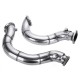 Stainless Steel Exhaust Pipe Muffler Decat Downpipe for BMW N54 E90 E91 E92 E93 E82 135i 335i Twin 2007 2008 2009 2010