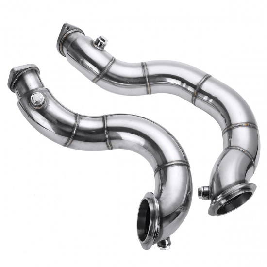 Stainless Steel Exhaust Pipe Muffler Decat Downpipe for BMW N54 E90 E91 E92 E93 E82 135i 335i Twin 2007 2008 2009 2010 Stainless Steel Exhaust Pipe Muffler Decat Downpipe for BMW N54 E90 E91 E92 E93 E82 135i 335i Twin 2007 2008 2009 2010