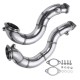 Stainless Steel Exhaust Pipe Muffler Decat Downpipe for BMW N54 E90 E91 E92 E93 E82 135i 335i Twin 2007 2008 2009 2010 Stainless Steel Exhaust Pipe Muffler Decat Downpipe for BMW N54 E90 E91 E92 E93 E82 135i 335i Twin 2007 2008 2009 2010
