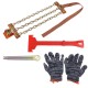 Steel Winter Emergency Snow Chain with Gloves Tools Truck Car Wheel Tyre Anti-skid Safety Belt Safe Driving For Ice Sand Muddy Offroad Steel Winter Emergency Snow Chain with Gloves Tools Truck Car Wheel Tyre Anti-skid Safety Belt Safe Driving For Ice Sand Muddy Offroad
