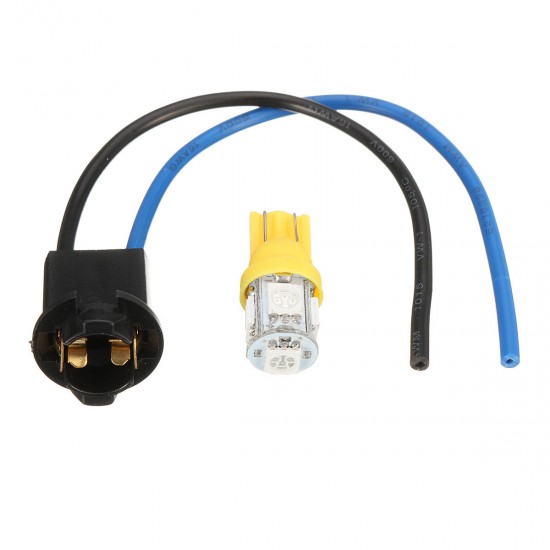 T10 194 LED Bulb For Instrument Gauge Cluster Dash Light W Sockets T10 194 LED Bulb For Instrument Gauge Cluster Dash Light W Sockets