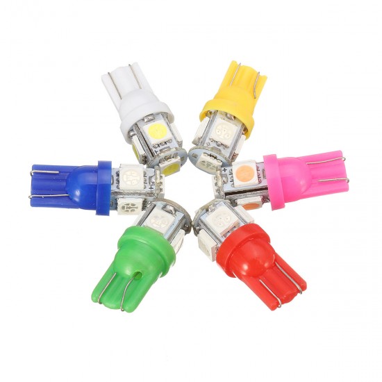 T10 194 LED Bulb For Instrument Gauge Cluster Dash Light W Sockets T10 194 LED Bulb For Instrument Gauge Cluster Dash Light W Sockets