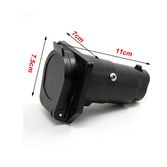 T21848 USA 7 Way Socket Round Trailer Connetor RV Light Plug Conenetor Vehicle End Female T21848 USA 7 Way Socket Round Trailer Connetor RV Light Plug Conenetor Vehicle End Female