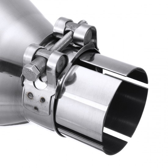Universal 54MM Inlet 102MM Outlet Stainless Steel Car Rear Exhaust Tip Pipe Muffler Adapter Reducer Connector Universal 54MM Inlet 102MM Outlet Stainless Steel Car Rear Exhaust Tip Pipe Muffler Adapter Reducer Connector
