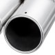 Universal 63mm Car Inlet Dual Exhaust Pipe Trim Tip Tail Muffler Stainless Steel Universal 63mm Car Inlet Dual Exhaust Pipe Trim Tip Tail Muffler Stainless Steel