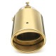 Universal 63mm Inlet Exhaust Muffler Tip Silencer Auto Gold Stainless Steel