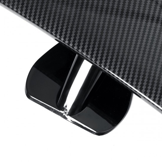 Universal ABS Carbon Fiber Color Rear Trunk Wing Spoiler Adhesive Type for Sedan Vehicle