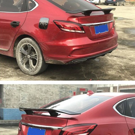 Universal ABS Carbon Fiber Color Rear Trunk Wing Spoiler Adhesive Type for Sedan Vehicle Universal ABS Carbon Fiber Color Rear Trunk Wing Spoiler Adhesive Type for Sedan Vehicle