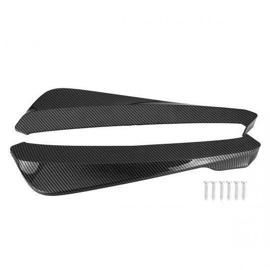 Universal Bumper Protector Carbon Fiber Side Aprons Cap Spoiler Rear Bumper For BMW E90 E91 E92 E93