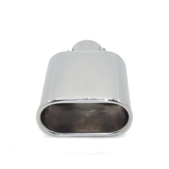 Universal Car Chrome Stainless Steel Exhaust Straight Tail Pipe Tip 60mm Inlet Universal Car Chrome Stainless Steel Exhaust Straight Tail Pipe Tip 60mm Inlet