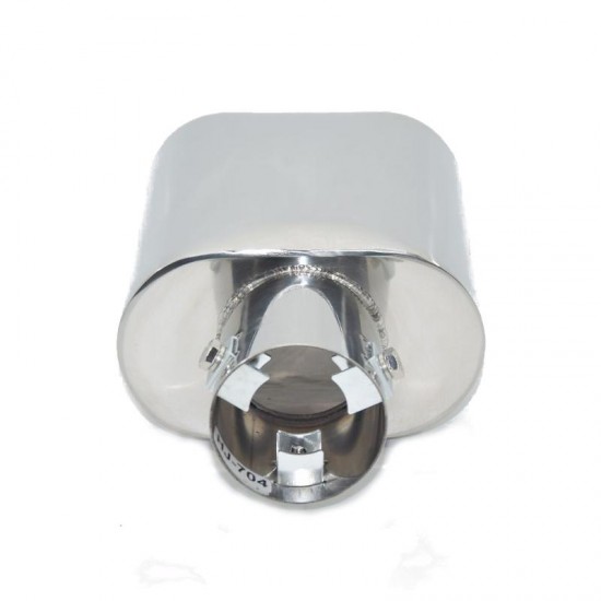 Universal Car Chrome Stainless Steel Exhaust Straight Tail Pipe Tip 60mm Inlet Universal Car Chrome Stainless Steel Exhaust Straight Tail Pipe Tip 60mm Inlet