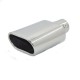 Universal Car Chrome Stainless Steel Exhaust Straight Tail Pipe Tip 60mm Inlet