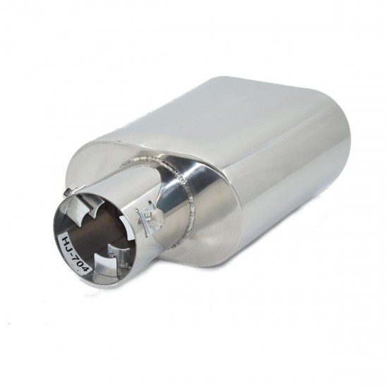 Universal Car Chrome Stainless Steel Exhaust Straight Tail Pipe Tip 60mm Inlet Universal Car Chrome Stainless Steel Exhaust Straight Tail Pipe Tip 60mm Inlet