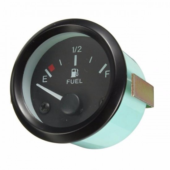 Universal Car Fuel Level Gauge Meter With Fuel Sensor E-1/2-F Pointer 2inch 52mm