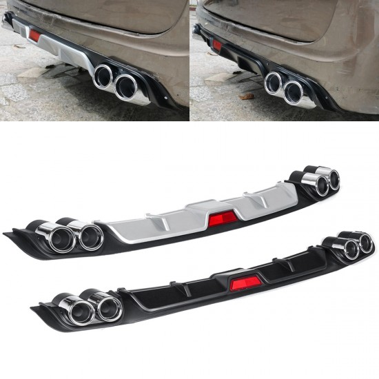 Universal Car Rear Bumper Diffuser Lip Spoiler Canard Direct Adhesive A Type Universal Car Rear Bumper Diffuser Lip Spoiler Canard Direct Adhesive A Type