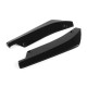 Universal Car Rear Bumper Protector Lip Wrap Angle Splitters Bright Black 2pcs