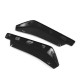 Universal Car Rear Bumper Protector Lip Wrap Angle Splitters Bright Black 2pcs
