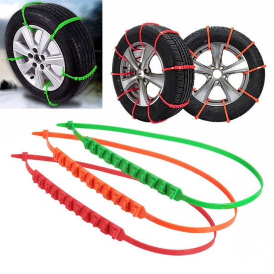 Universal Car Snow Chain Thickened Tendon Truck Wheel Tire Anti-skid Antiskid Safety Belt Safe Driving Orange/Green/Red For Ice Sand Muddy Offroad Universal Car Snow Chain Thickened Tendon Truck Wheel Tire Anti-skid Antiskid Safety Belt Safe Driving Orange/Green/Red For Ice Sand Muddy Offroad