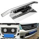 Universal Car Stainless Steel Light Mounting Bracket License Plate Frame Bar Holder Silver