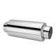 Universal Exhaust Muffler Resonator 304 Stainless Steel 2.5 Inch Inelt 2.5 Inch Outlet