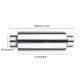 Universal Exhaust Muffler Resonator 304 Stainless Steel 2.5 Inch Inelt 2.5 Inch Outlet Universal Exhaust Muffler Resonator 304 Stainless Steel 2.5 Inch Inelt 2.5 Inch Outlet