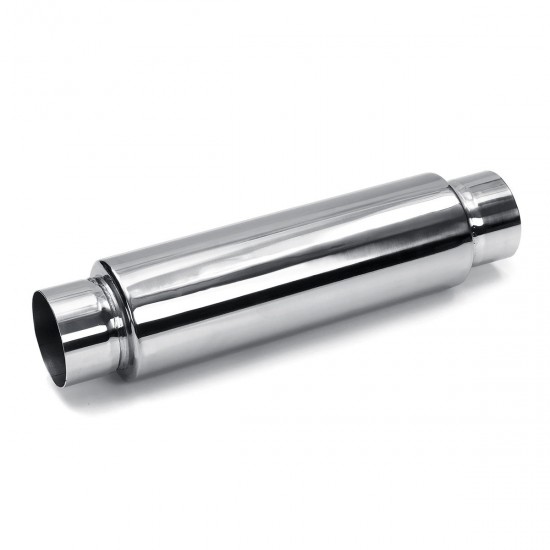 Universal Exhaust Muffler Silencer Glass Pack 12inch Long 3inch Inlet Outlet Universal Exhaust Muffler Silencer Glass Pack 12inch Long 3inch Inlet Outlet