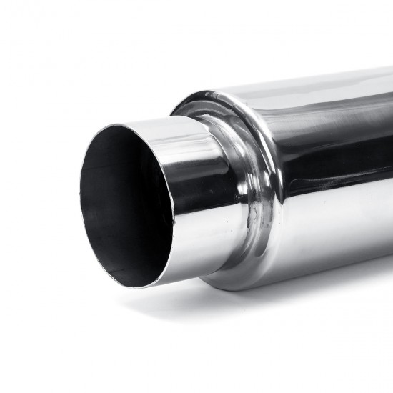 Universal Exhaust Muffler Silencer Glass Pack 12inch Long 3inch Inlet Outlet Universal Exhaust Muffler Silencer Glass Pack 12inch Long 3inch Inlet Outlet