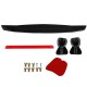 Universal Perforated Sedan Car Sports Tail Fixed Spoiler Wing Car Modified Rear Wing Brilliant Black