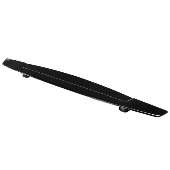 Universal Perforated Sedan Car Sports Tail Fixed Spoiler Wing Car Modified Rear Wing Brilliant Black