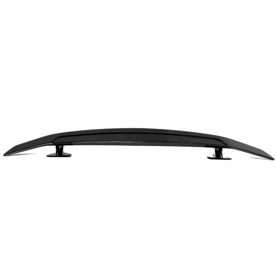 Universal Perforated Sedan Car Sports Tail Fixed Spoiler Wing Car Modified Rear Wing Brilliant Black