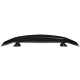 Universal Perforated Sedan Car Sports Tail Fixed Spoiler Wing Car Modified Rear Wing Brilliant Black