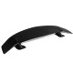 Universal Perforated Sedan Car Sports Tail Fixed Spoiler Wing Car Modified Rear Wing Brilliant Black