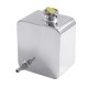Universal Polished 2.5L Aluminum Water Coolant Radiator Overflow Recovery Tank