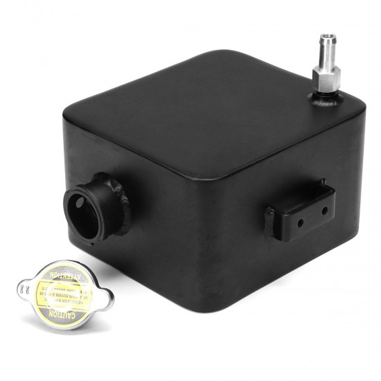 Universal Polished 2.5L Aluminum Water Coolant Radiator Overflow Recovery Tank Universal Polished 2.5L Aluminum Water Coolant Radiator Overflow Recovery Tank