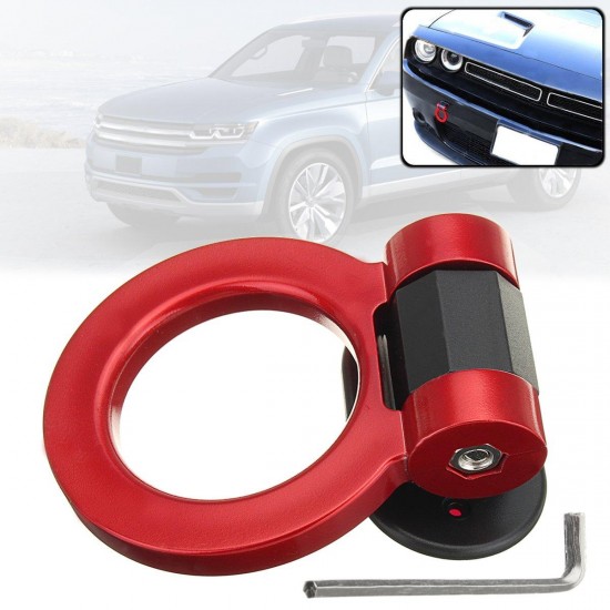 Universal Ring Track Racing Style Tow Hook Look Decoration for Cars SUV Trucks Universal Ring Track Racing Style Tow Hook Look Decoration for Cars SUV Trucks