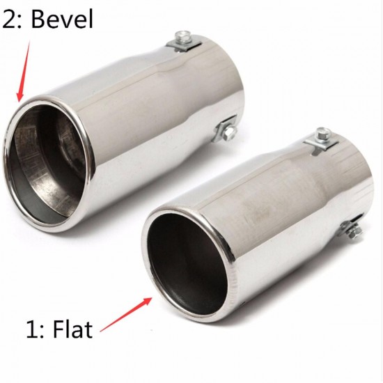 Universal Stainless Steel Car Auto Exhaust Tailpipe Tip Diesel Trim Muffler Universal Stainless Steel Car Auto Exhaust Tailpipe Tip Diesel Trim Muffler